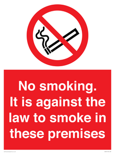 no smoking against the law